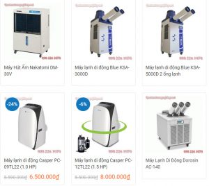 dieu hoa di dong mini 9000btu